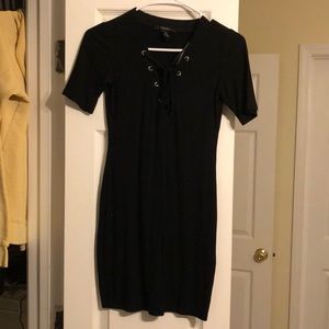 Forever 21 Black tie up Dress.